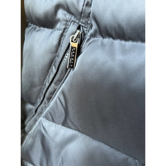 Laundry Shelli Segal Grey Zip Up Quilted Down Feather Puffer Coat Women XS NWOT - Picture 5 of 11